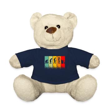 Evolution Gamer Geschenk Humor Teen Gaming - Teddy - French Navy - Vorne