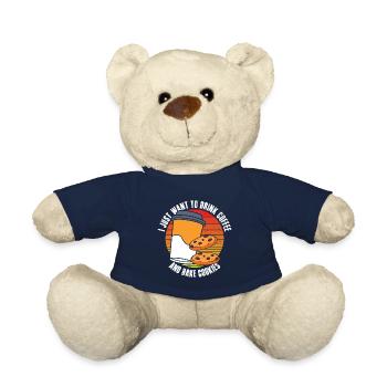 Ich Möchte Nur Kaffee Trinken - Teddy - French Navy - Vorne