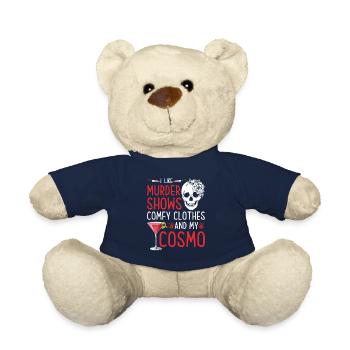 Murder Shows and Comfy Clothes and Cosmo True - Teddy Bear - french navy - Front