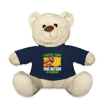 Farmer Tractor Farming Quota for Farmers - Teddy Bear - french navy - Front