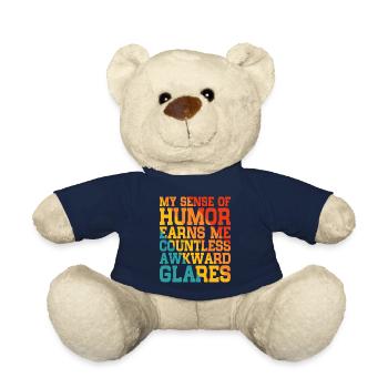 My Sense Of Humor Earns Me Countless Glares - Teddy Bear - french navy - Front