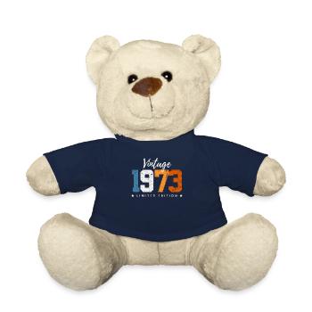 50 ans né en 1973 rétro 50e anniversaire - Nounours - bleu marine - Devant