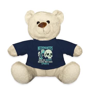 Undead necromancer design for a Satanist - Teddy Bear - french navy - Front