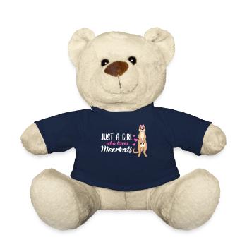 Meerkat Saying Gift Ladies Girl - Teddy Bear - french navy - Front