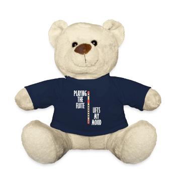 Joueur de flûte, orchestre, musicien, flûtiste, - Nounours - bleu marine - Devant