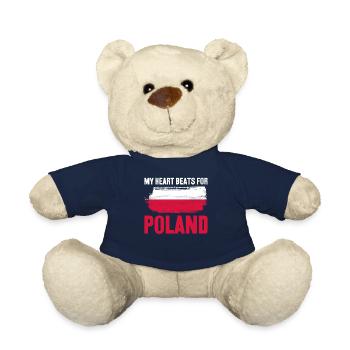 Polen Polnische Flagge Pole - Teddy - French Navy - Vorne