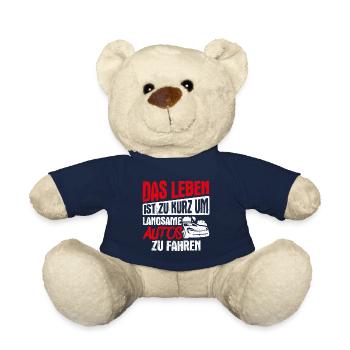 Das Leben Ist Zu Kurz Um Langsame Autos Zu Fahren - Teddy - French Navy - Vorne