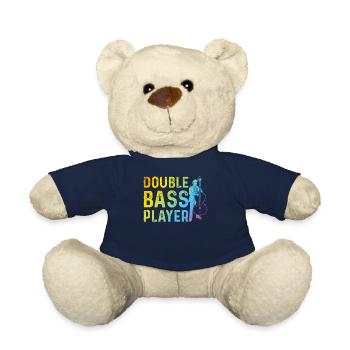 contrebasse contrebassiste - contrebassiste - Nounours - bleu marine - Devant