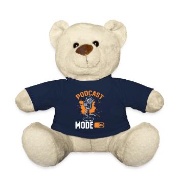 Podcast Mode On - Podcast Host Podcaster Podcastin - Teddy - French Navy - Vorne