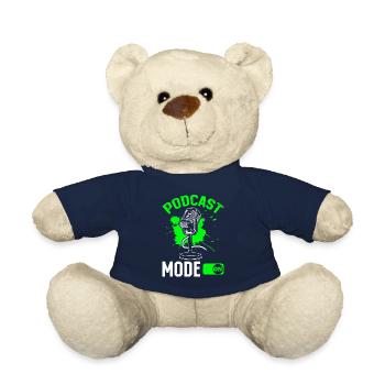 Podcast Host Podcasting Podcaster - Podcast Mode O - Teddy Bear - french navy - Front