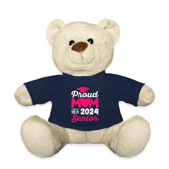 Lustige Stolze Mutter Eines Abschlussgeschenks - Teddy - French Navy - Vorne