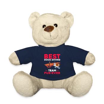 Dock Diving Design for Dog Jumping and Dock Dog - Teddy Bear - french navy - Front