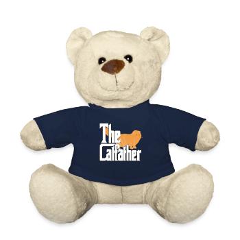 Cat Dad The Catfather Crazy Cat Father Kitty Daddy - Teddy Bear - french navy - Front