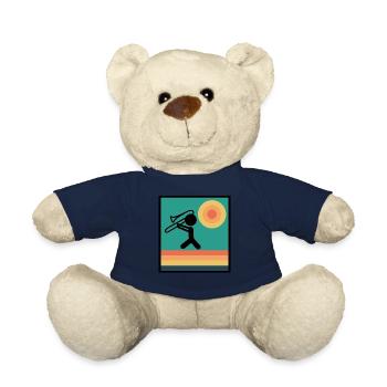 Posaune Posaunist Posaunen - Teddy - French Navy - Vorne