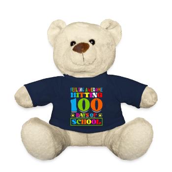 Fühlen Sie Sich Großartig Hitting 100 Tage Der - Teddy - French Navy - Vorne