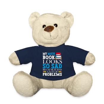 A math book looks so sad because it - Teddy Bear - french navy - Front
