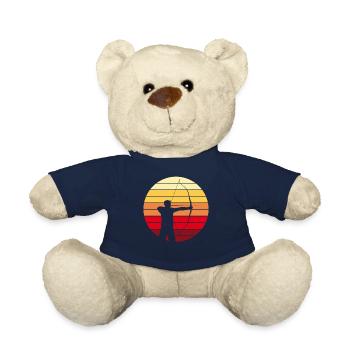 Bogenschießen Bogenschütze Retro Vintage Geschenk - Teddy - French Navy - Vorne