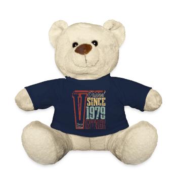 1979 Geburtstag Geburtsjahr Baujahr Vintage Retro - Teddy - French Navy - Vorne