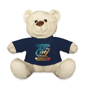 Chef Selbstgespräche Beratung Humor Spruch Geschen - Teddy - French Navy - Vorne