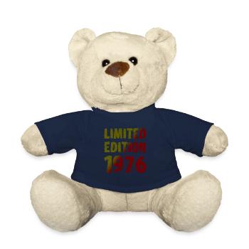 1976 Limited Edition Birthday Gift Wife Husband - Teddy Bear - french navy - Front