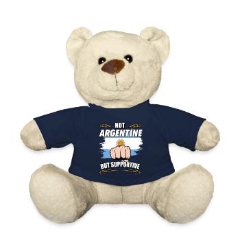 Not Argentine But Supportive Travel Tourist - Teddy Bear - french navy - Front