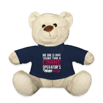 Grutier Grutier Opérateur de grue Travailleur de la construction Cadeau - Nounours - bleu marine - Devant