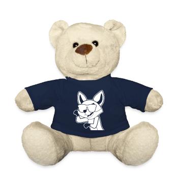 Renard avec des lunettes de soleil - Nounours - bleu marine - Devant