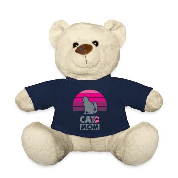 Maman chat - Nounours - bleu marine - Devant