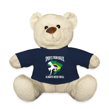 Dicton de danse afro-brésilienne pour la Capoeira - Nounours - bleu marine - Devant