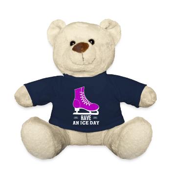Have An Ice Day Skating Figure Skater - Teddy - French Navy - Vorne