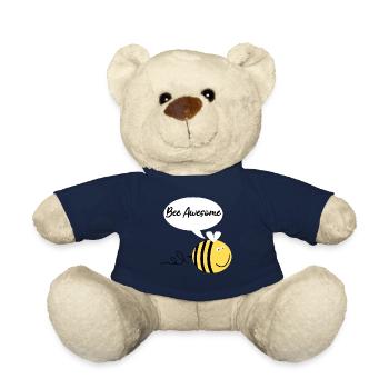 Abeille Abeilles Géniales Abeilles Abeilles - Nounours - bleu marine - Devant