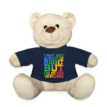 I May Not Always Be Right But I'm Never Wrong 24 - Teddy - French Navy - Vorne