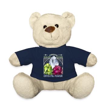 Healing Crystals, Esoteric, Crystal Power - Teddy Bear - french navy - Front