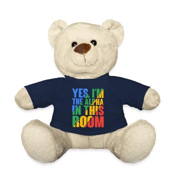 Yes, I'm The Alpha In This Room 21 - Teddy Bear - french navy - Front