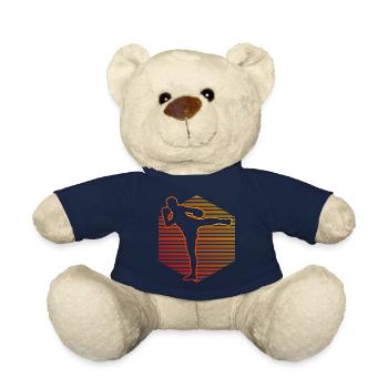 Men's Muay Thai Thai Boxing Thai Boxer Thai Boxing - Teddy Bear - french navy - Front