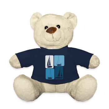 Sailing Boats Sailboat - Teddy Bear - french navy - Front