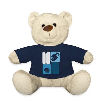 Golf Golf Ball Golf Club Golfer - Teddy Bear - french navy - Front