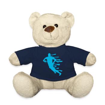 Rugby players Rugby ball Rugby - Teddy Bear - french navy - Front