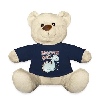 Baby Dinosaur, Saying, Cute-Dinosaur - Teddy Bear - french navy - Front