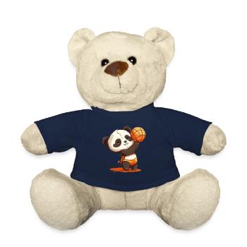 Volleyball Panda - Panda umarmt einen Volleyball - Teddy - French Navy - Vorne