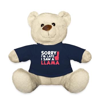 Cadeau Lama Lama Cadeau Amoureux - Nounours - bleu marine - Devant