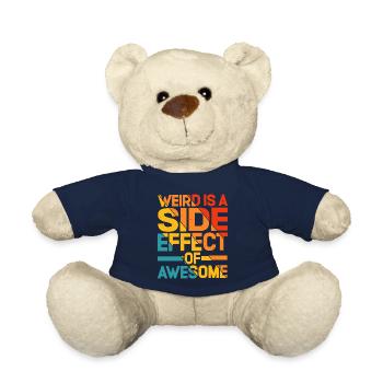 Weird Is A Side Effect Of Awesome 5 - Teddy Bear - french navy - Front