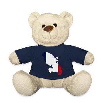 Carte de la Martinique - Nounours - bleu marine - Devant