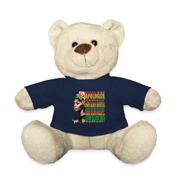 Black History et Juneteenth Proud Black Roots - Nounours - bleu marine - Devant
