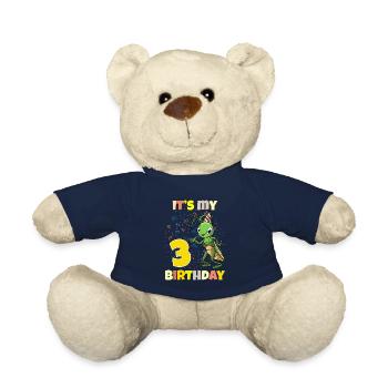 C’est ma sauterelle de 3ème anniversaire - Nounours - bleu marine - Devant