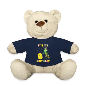 C’est ma sauterelle de 8e anniversaire - Nounours - bleu marine - Devant