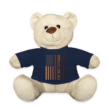 Equality For All Black History Month Women Men - Teddy Bear - french navy - Front