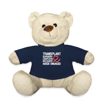 Lungen Transplantation Operation Geschenk - Teddy - French Navy - Vorne