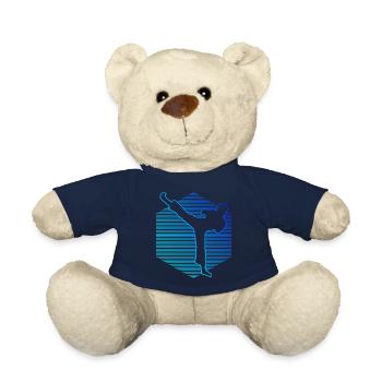 Kickboxing Kickboxer Women Men Kickboxing - Teddy Bear - french navy - Front