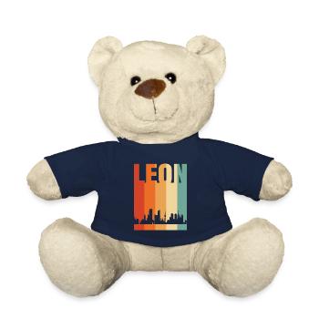 León - Teddy Bear - french navy - Front